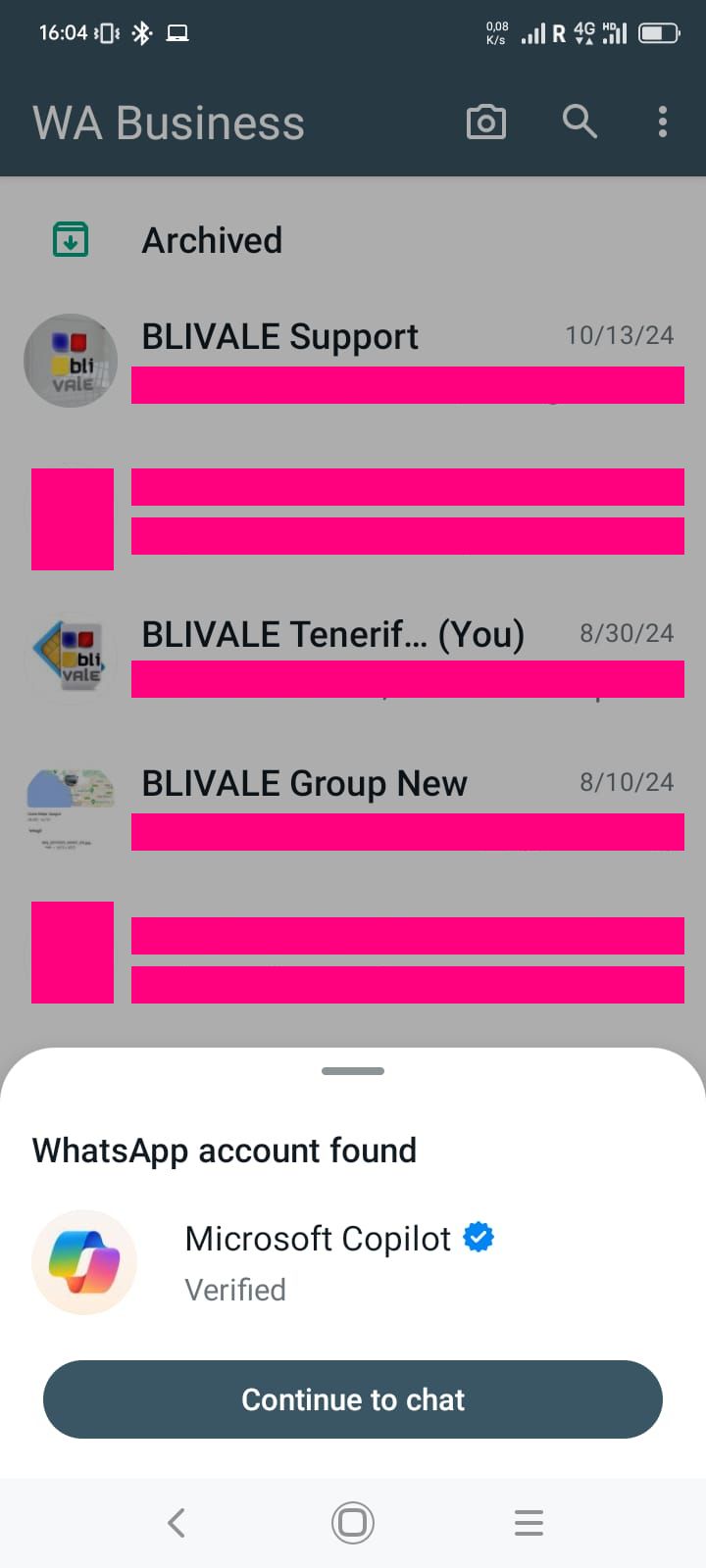 blivale_image_copilot_WhatsApp_02 Sfrutta l'Intelligenza Artificiale di Microsoft Copilot su WhatsApp
