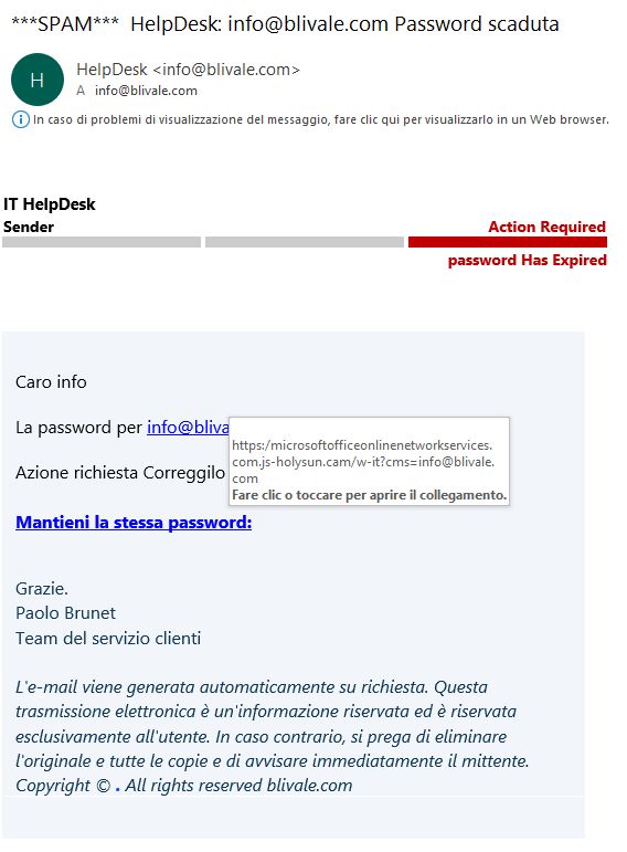 blivale_images_phishing%20email%20example1 Phishing: quali sono i Brand più usati via mail e come identificarli