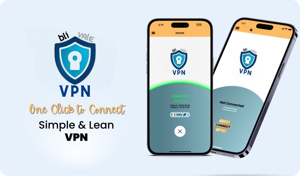 blivale_image_One_click_to_connect VPN (Virtual Private Network)
