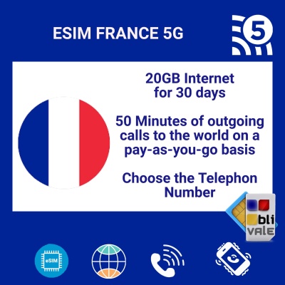 blivale_en_esim_france_5g_onetime_20gb_internet_50_minutes_telephon_number_1080x1080 eSIM per FRANCIA (FR) con 20 GB e 50 minuti e numero di telefono