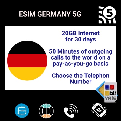 blivale_en_esim_germany_5g_onetime_20gb_internet_50_minutes_telephon_number_1080x1080 eSIM per GERMANIA (DE) con 20 GB e 50 minuti e numero di telefono