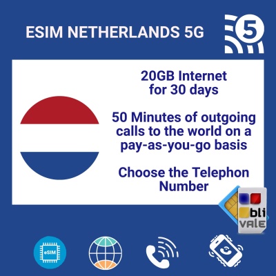 blivale_en_esim_netherlands_5g_20gb_internet_50_minutes_telephon_number_1080x1080 eSIM per i PAESI BASSI (NL) con 20 GB e 50 minuti e numero di telefono