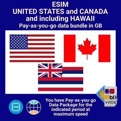 blivale_en_esim_new_usa_canada_hawaii_data_package_1080x1080 eSIM per STATI UNITI (USA) e CANADA (CA) (incluse le Hawaii) Pacchetto Dati